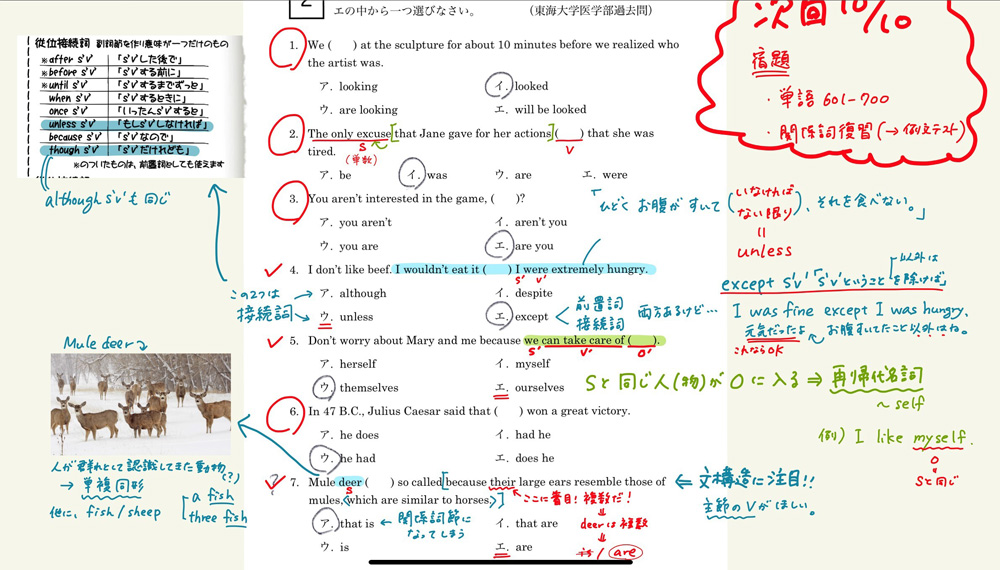 英語の授業例